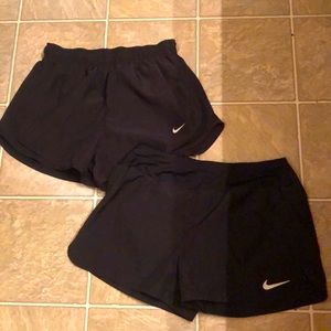 Nike tempo dri fit running shorts 2 pairs